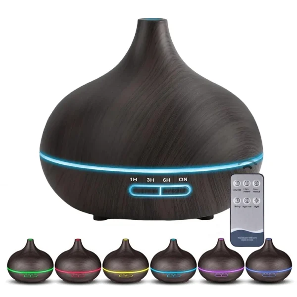 Diffuseur d'Huiles Essentielles Ultrasonique avec Humidificateur d'Air et Télécommande