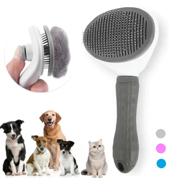 Brosse Autonettoyante pour Chats et Chiens